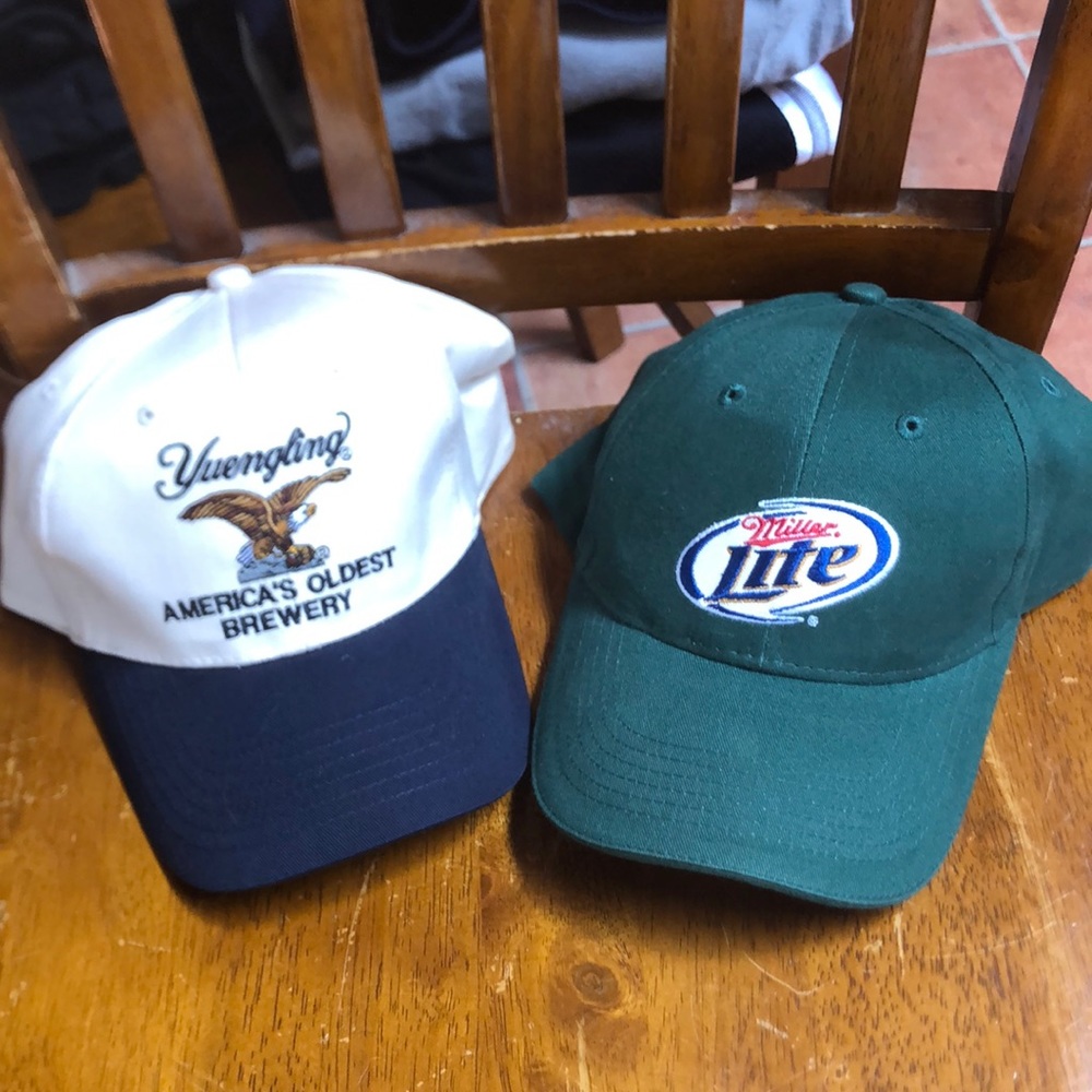 Miller Light & Yuengling Beer Co. Vintage Hats